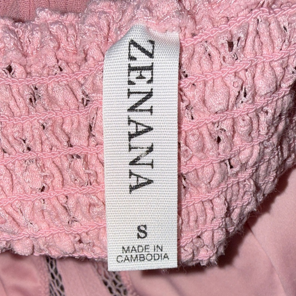Pink Lace Ruffle Camisole Tank Top - Picture 3 of 4